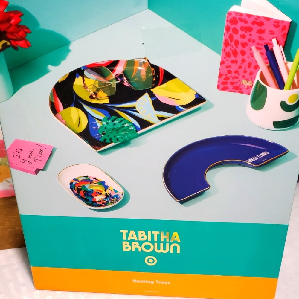 Tabitha Brown 3pc Nesting Trays NIB